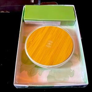 Bamboo wireless charging pad new